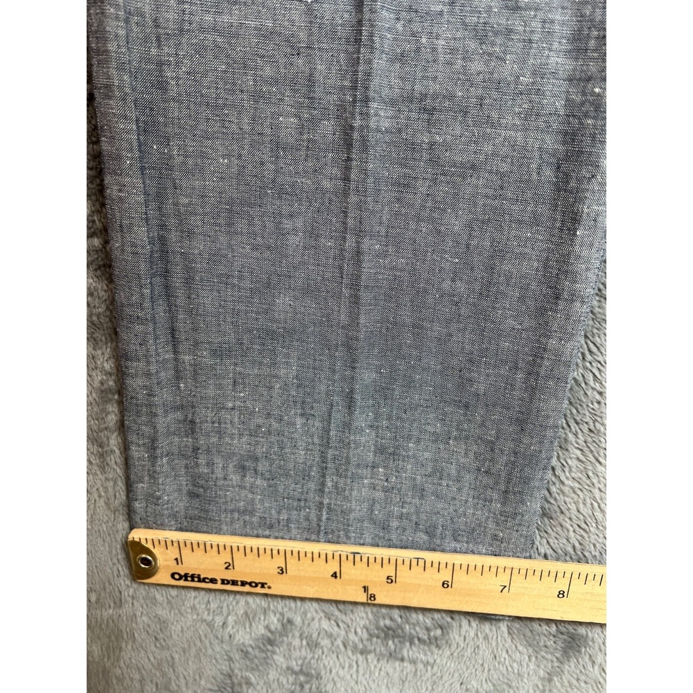 J Crew Ludlow Pants Mens 34x34 Gray Linen Blend Somelos Tapered Dress Slim NWT - Picture 7 of 14